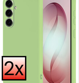NoXx NoXx Samsung Galaxy S26 Hoesje Siliconen - Groen - 2 PACK