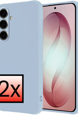 NoXx NoXx Samsung Galaxy S26 Hoesje Siliconen - Lichtblauw - 2 PACK