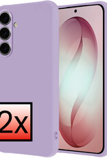 NoXx NoXx Samsung Galaxy S26 Hoesje Siliconen - Lila - 2 PACK