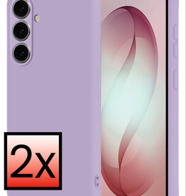 NoXx NoXx Samsung Galaxy S26 Hoesje Siliconen - Lila - 2 PACK