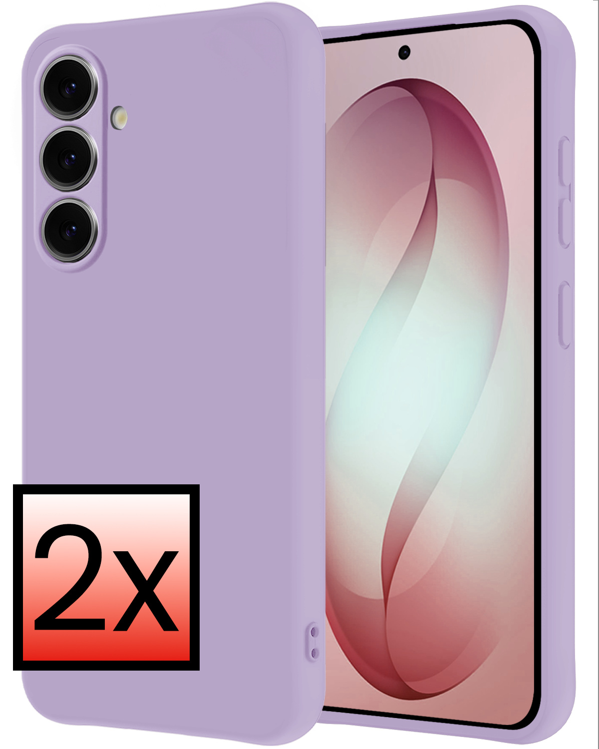 NoXx NoXx Samsung Galaxy S26 Hoesje Siliconen - Lila - 2 PACK