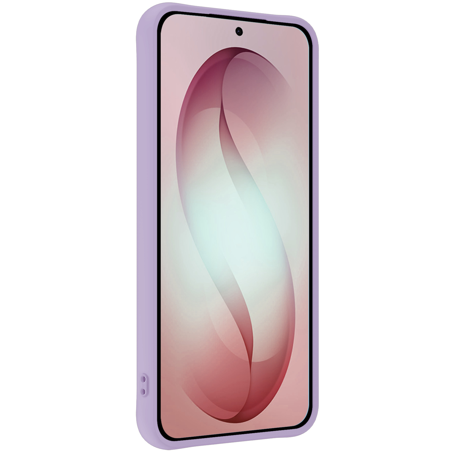 NoXx NoXx Samsung Galaxy S26 Hoesje Siliconen Met Screenprotector - Lila