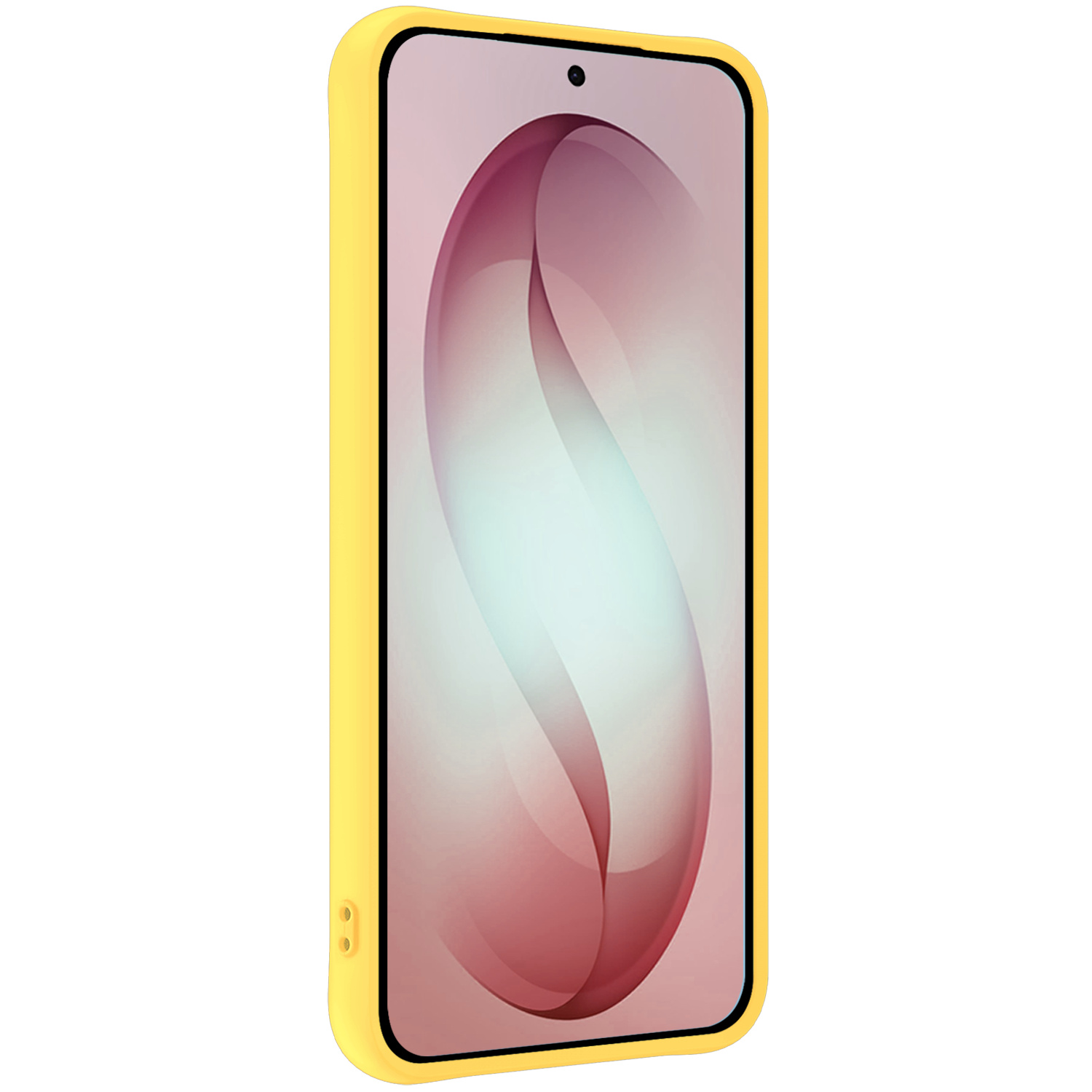 NoXx NoXx Samsung Galaxy S26 Hoesje Siliconen Met 2x Screenprotector - Geel