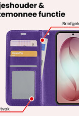 NoXx NoXx Samsung Galaxy S26 Hoesje Bookcase - Paars