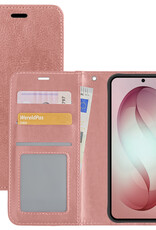 NoXx NoXx Samsung Galaxy S26 Hoesje Bookcase - Rose Goud