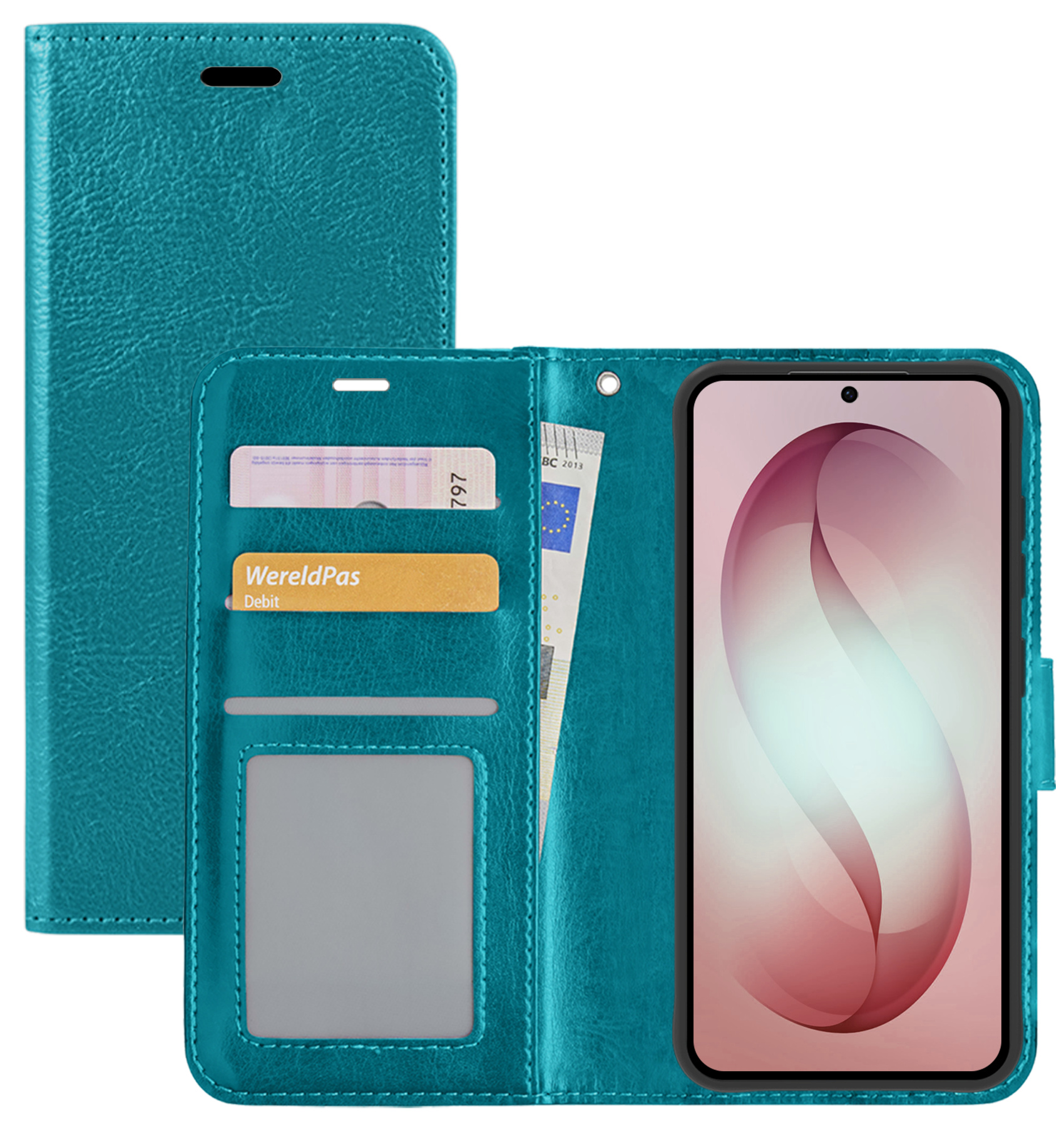 NoXx NoXx Samsung Galaxy S26 Hoesje Bookcase - Turquoise