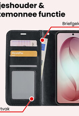 NoXx NoXx Samsung Galaxy S26 Hoesje Bookcase - Zwart