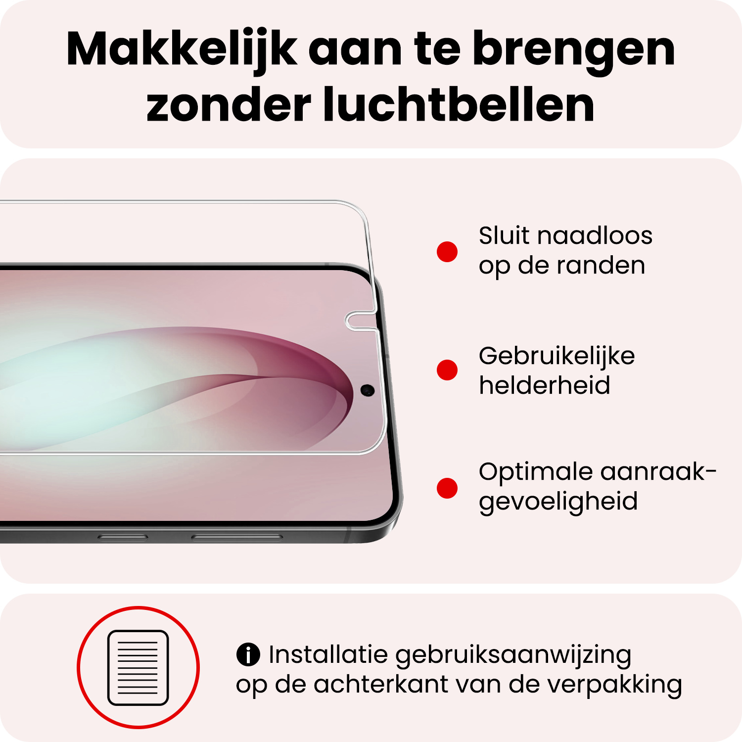 NoXx NoXx Samsung Galaxy S26 Hoesje Bookcase Met Screenprotector - Paars