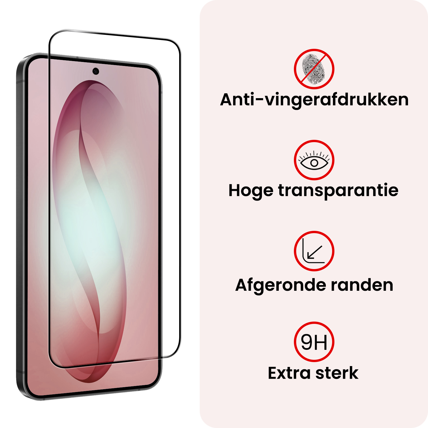 NoXx NoXx Samsung Galaxy S26 Plus Screenprotector Glas Full Cover - 3 PACK