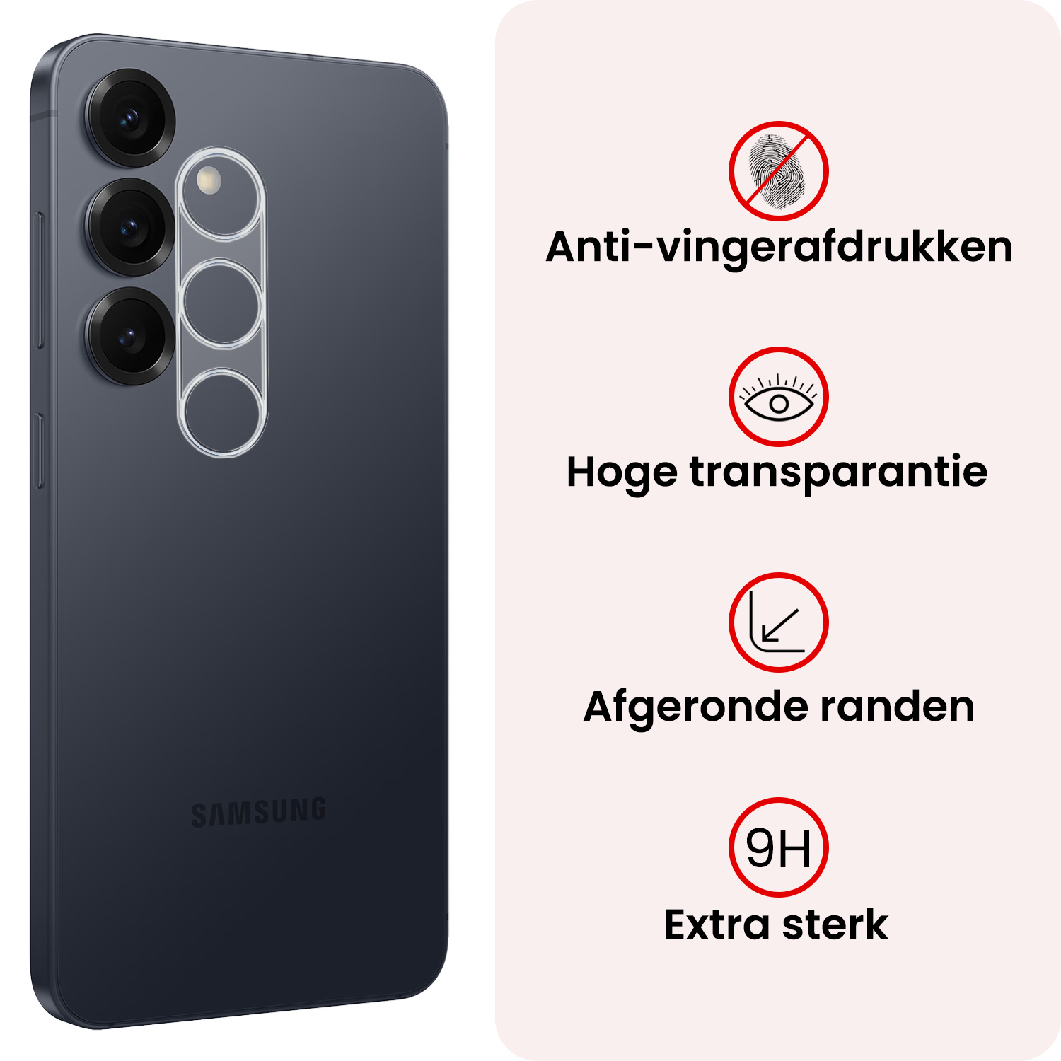 NoXx NoXx Samsung Galaxy S26 Plus Camera Screenprotector - 2 PACK