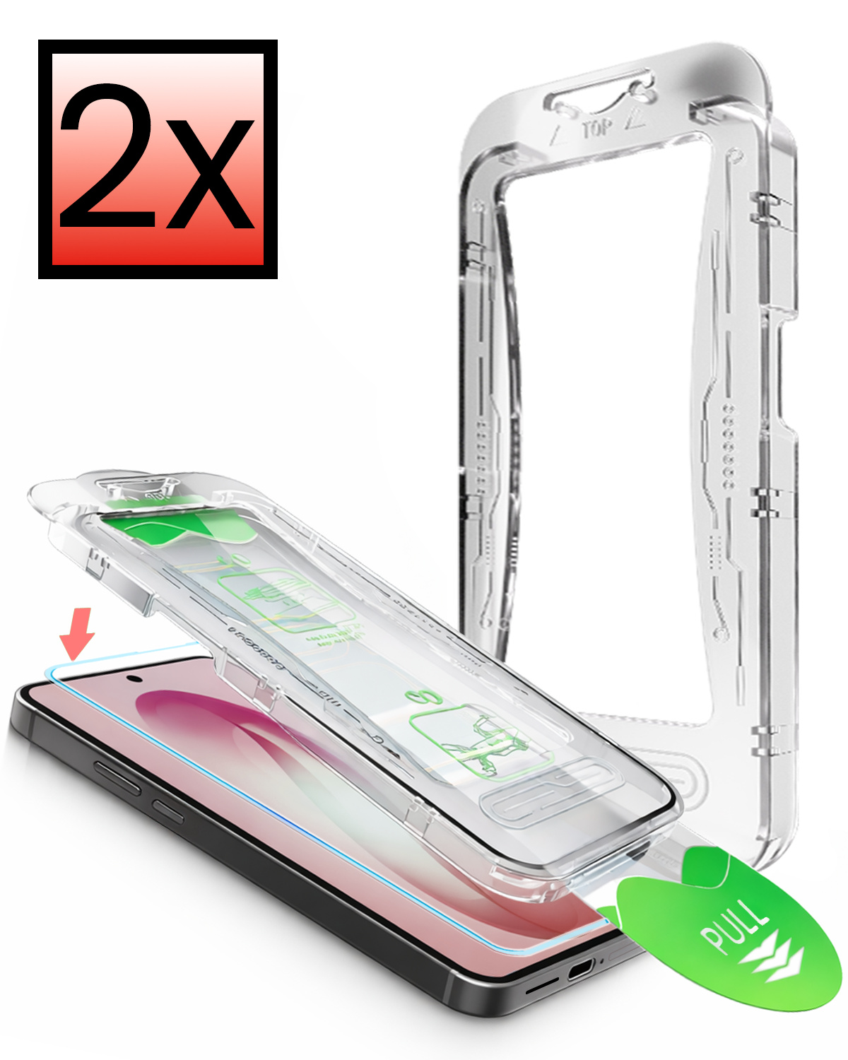 NoXx NoXx Samsung Galaxy S26 Plus Hybrid Screenprotector - 2 PACK