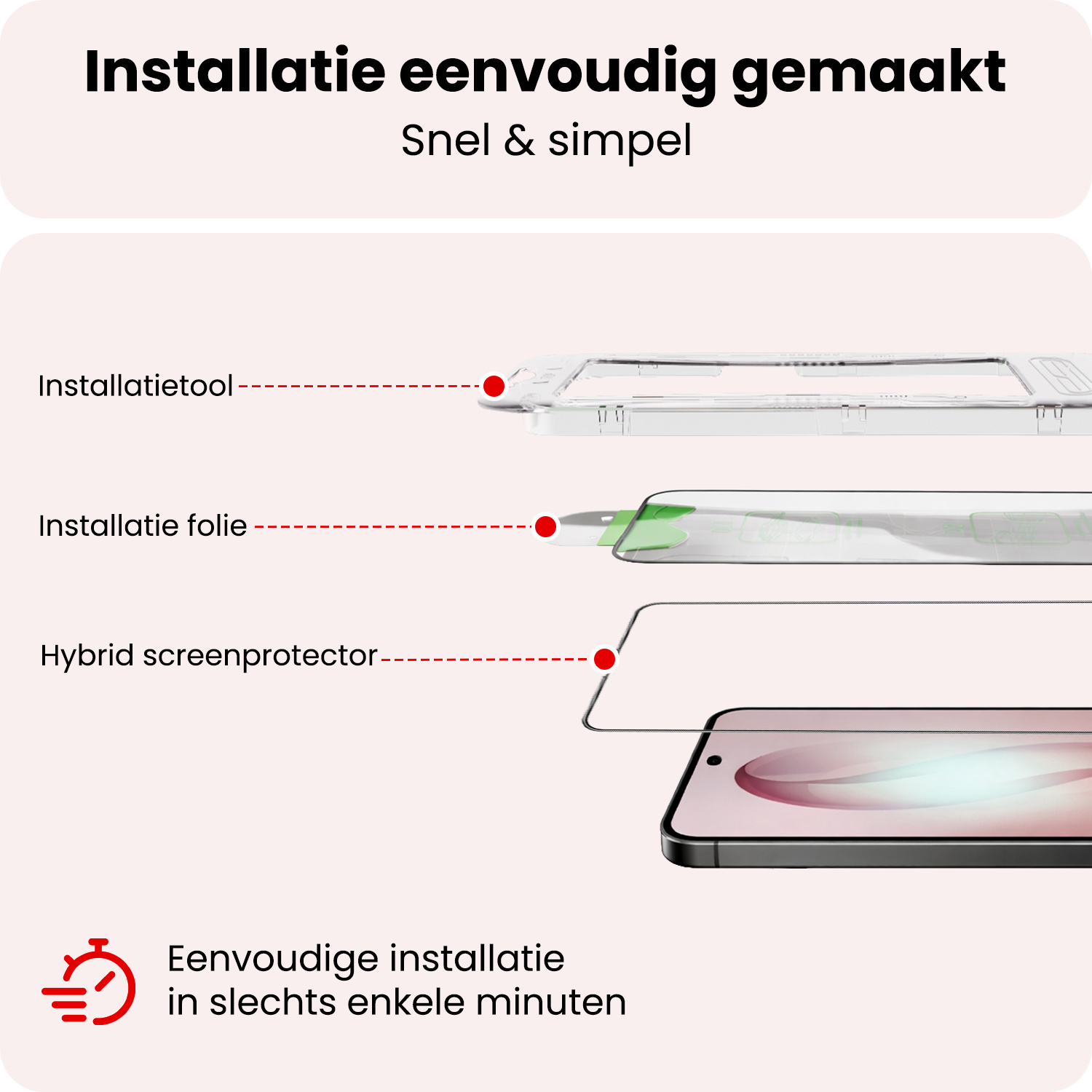 NoXx NoXx Samsung Galaxy S26 Plus Hybrid Screenprotector - 2 PACK