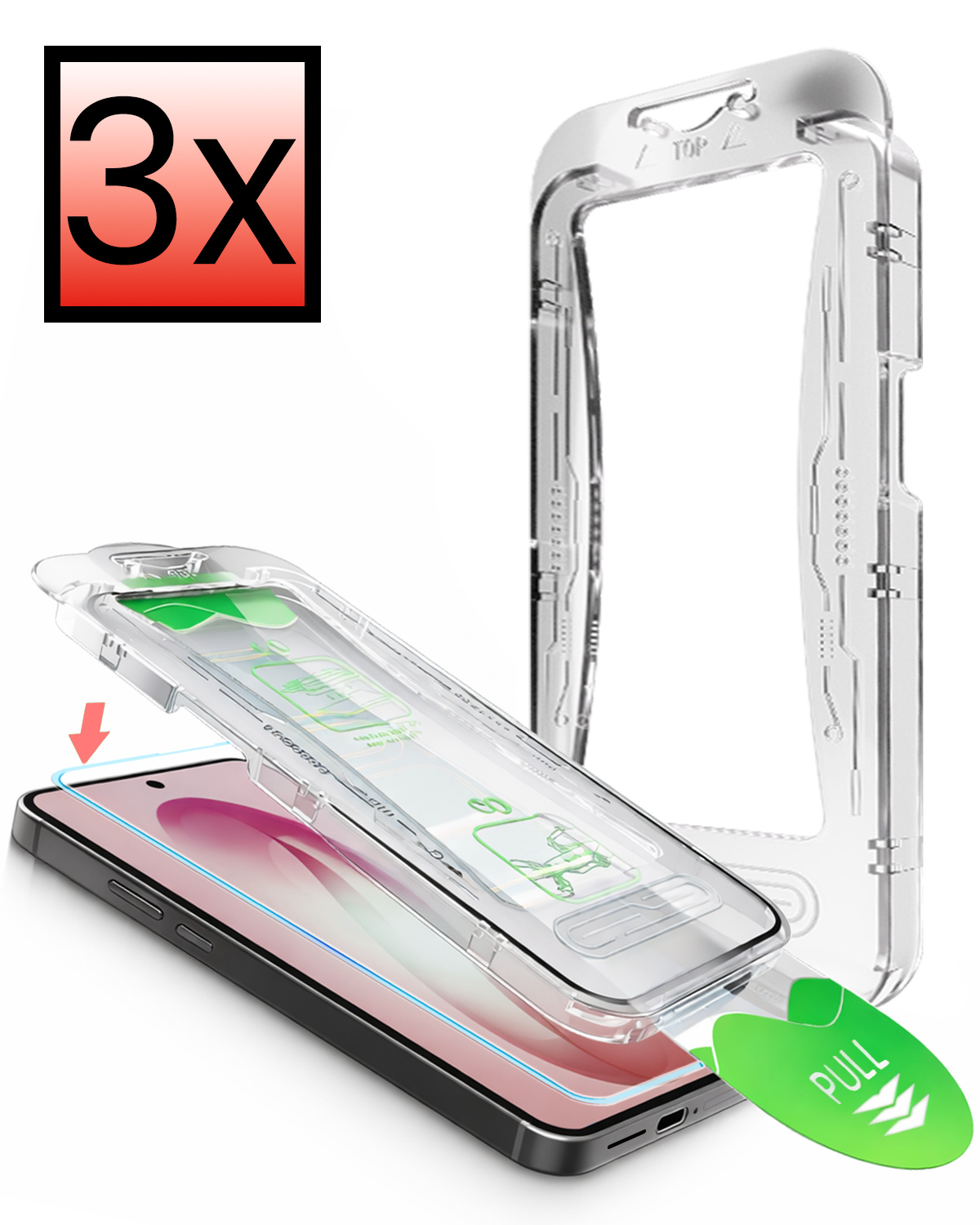 NoXx NoXx Samsung Galaxy S26 Plus Hybrid Screenprotector - 3 PACK