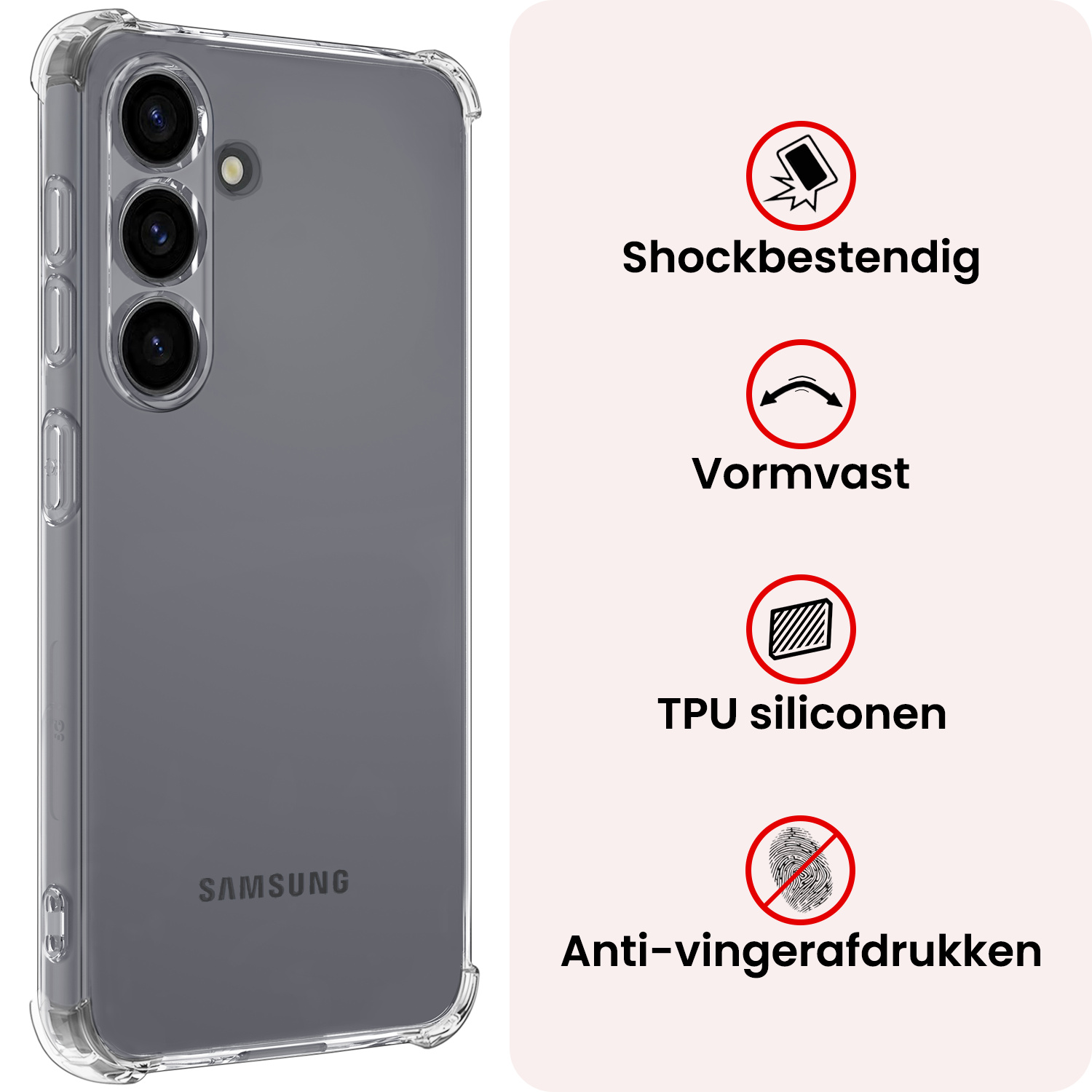 NoXx NoXx Samsung Galaxy S26 Plus Hoesje Shockproof Met Screenprotector