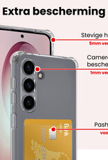 NoXx NoXx Samsung Galaxy S26 Plus Hoesje Pashouder Met 2x Screenprotector