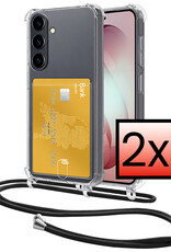 NoXx NoXx Samsung Galaxy S26 Plus Hoesje Pashouder met Koord - 2 PACK