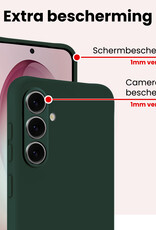 NoXx NoXx Samsung Galaxy S26 Plus Hoesje Siliconen - Donkergroen - 2 PACK