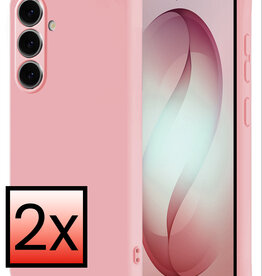 NoXx NoXx Samsung Galaxy S26 Plus Hoesje Siliconen - Lichtroze - 2 PACK