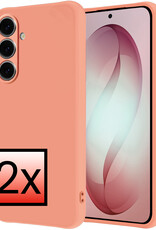 NoXx NoXx Samsung Galaxy S26 Plus Hoesje Siliconen - Perzik - 2 PACK