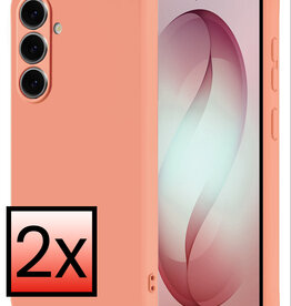 NoXx NoXx Samsung Galaxy S26 Plus Hoesje Siliconen - Perzik - 2 PACK