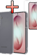 NoXx NoXx Samsung Galaxy S26 Plus Hoesje Siliconen Met Screenprotector - Transparant