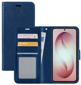 NoXx NoXx Samsung Galaxy S26 Plus Hoesje Bookcase - Donkerblauw