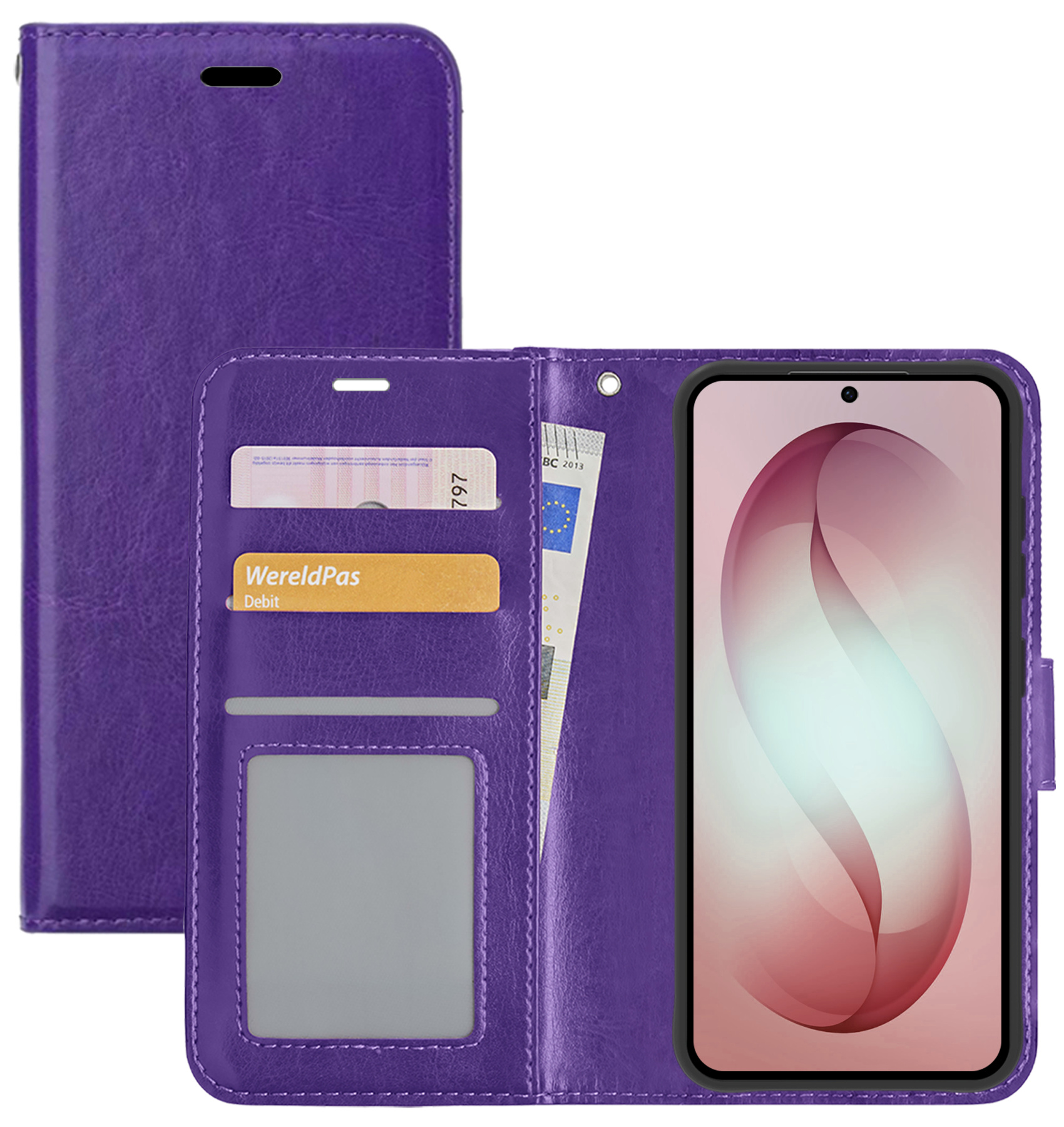 NoXx NoXx Samsung Galaxy S26 Plus Hoesje Bookcase - Paars