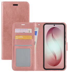 NoXx NoXx Samsung Galaxy S26 Plus Hoesje Bookcase - Rose Goud