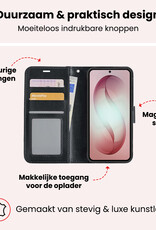 NoXx NoXx Samsung Galaxy S26 Plus Hoesje Bookcase - Zwart