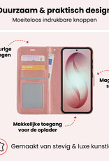 NoXx NoXx Samsung Galaxy S26 Plus Hoesje Bookcase Met Screenprotector - Rose Goud