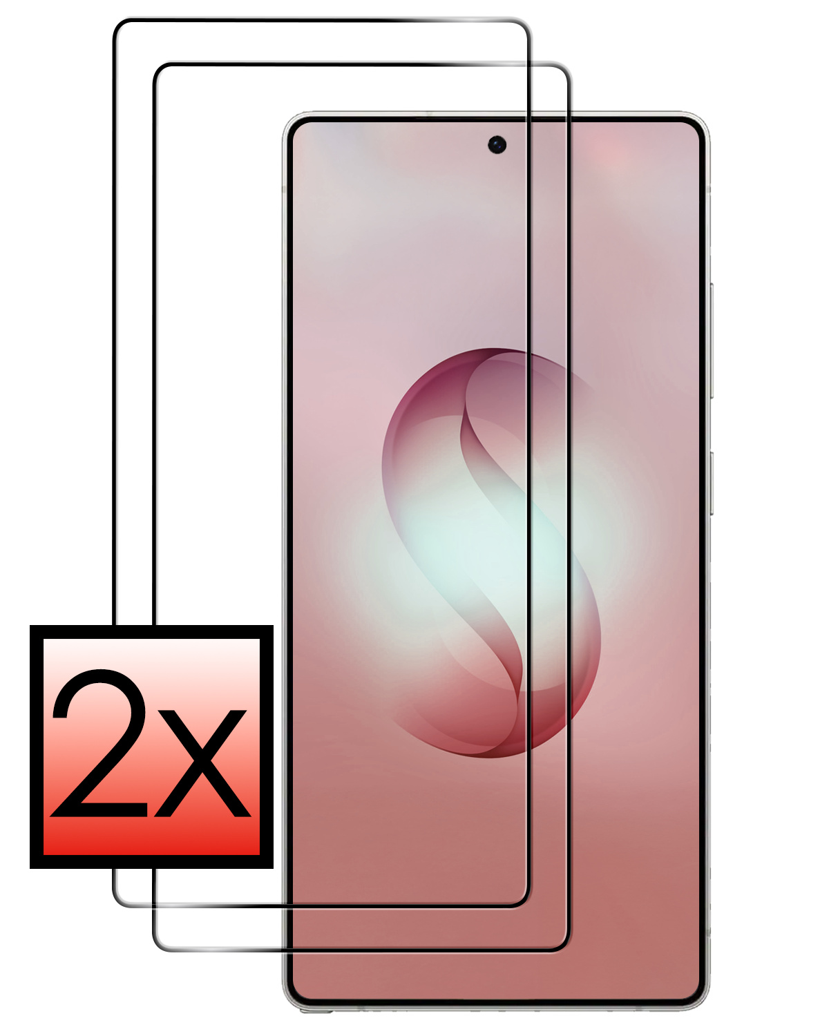 NoXx NoXx Samsung Galaxy S26 Ultra Screenprotector Glas Full Cover - 2 PACK