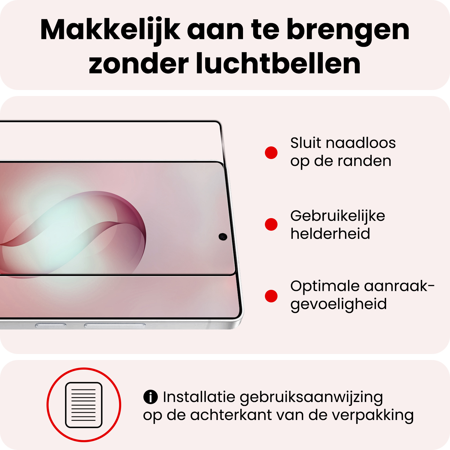 NoXx NoXx Samsung Galaxy S26 Ultra Screenprotector Glas Full Cover - 3 PACK