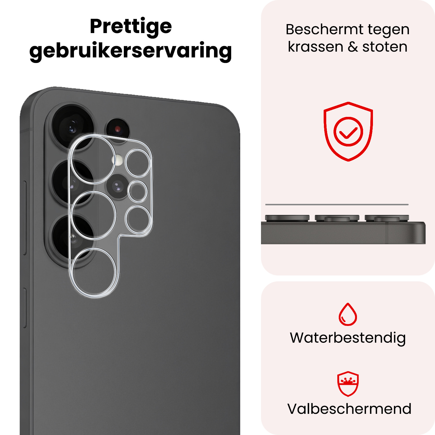 NoXx NoXx Samsung Galaxy S26 Ultra Camera Screenprotector - 3 PACK