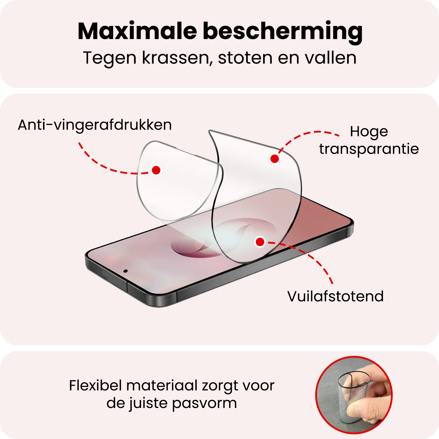 NoXx NoXx Samsung Galaxy S26 Ultra Hybrid Screenprotector - 2 PACK