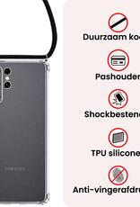 NoXx NoXx Samsung Galaxy S26 Ultra Hoesje Transparant Shockproof Met Zwart Koord