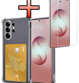 NoXx NoXx Samsung Galaxy S26 Ultra Hoesje Pashouder Met Screenprotector