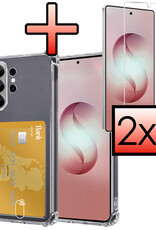 NoXx NoXx Samsung Galaxy S26 Ultra Hoesje Pashouder Met 2x Screenprotector