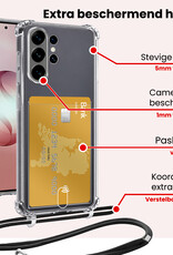 NoXx NoXx Samsung Galaxy S26 Ultra Hoesje Pashouder met Koord