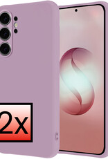 NoXx NoXx Samsung Galaxy S26 Ultra Hoesje Siliconen - Lila - 2 PACK