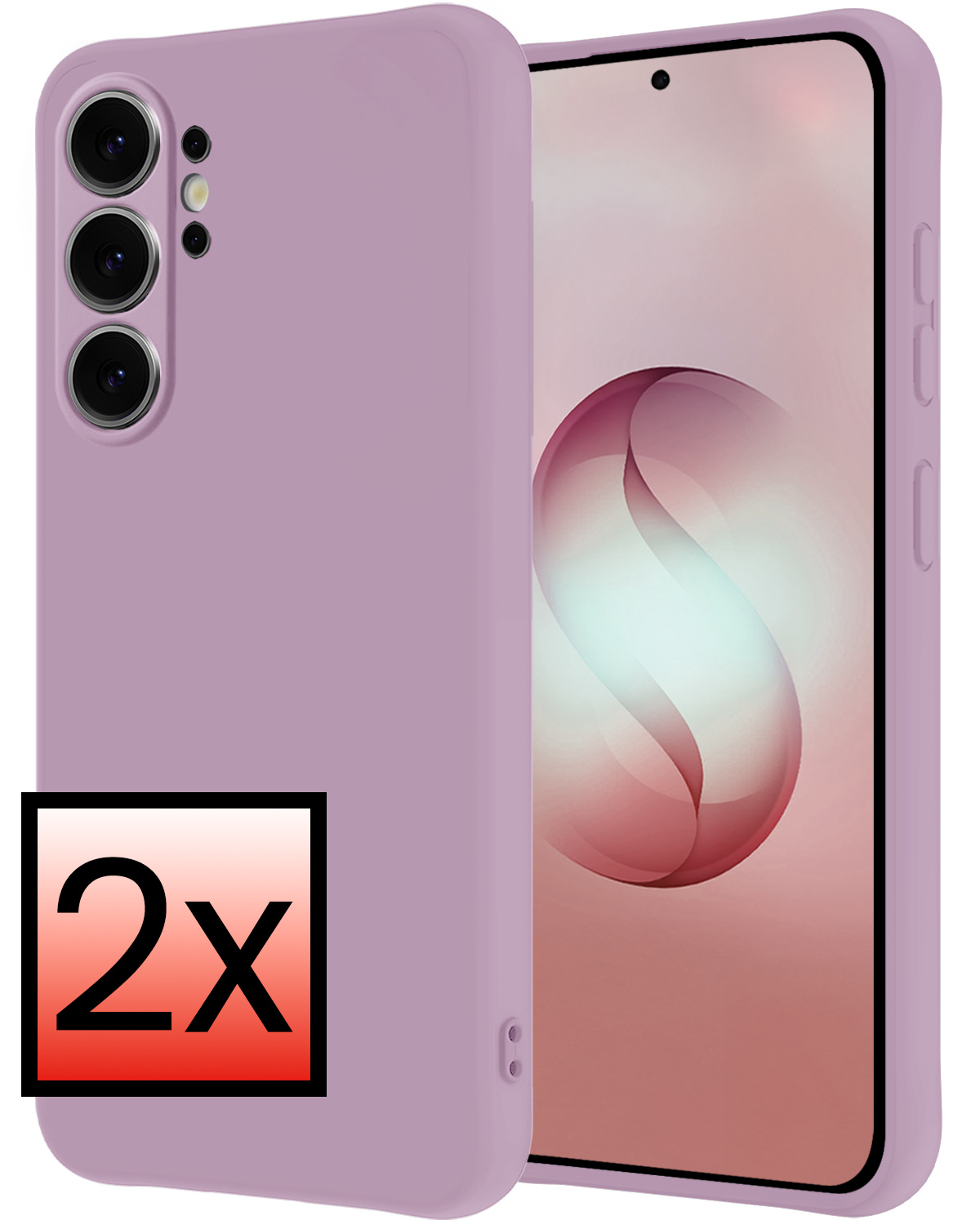 NoXx NoXx Samsung Galaxy S26 Ultra Hoesje Siliconen - Lila - 2 PACK