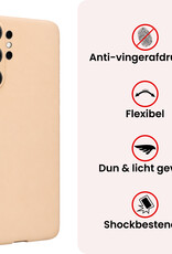 NoXx NoXx Samsung Galaxy S26 Ultra Hoesje Siliconen - Zand - 2 PACK