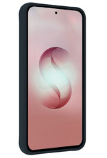 NoXx NoXx Samsung Galaxy S26 Ultra Hoesje Siliconen Met Screenprotector - Donkerblauw