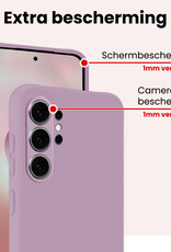 NoXx NoXx Samsung Galaxy S26 Ultra Hoesje Siliconen Met Screenprotector - Lila