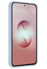 NoXx NoXx Samsung Galaxy S26 Ultra Hoesje Siliconen Met 2x Screenprotector - Lichtblauw