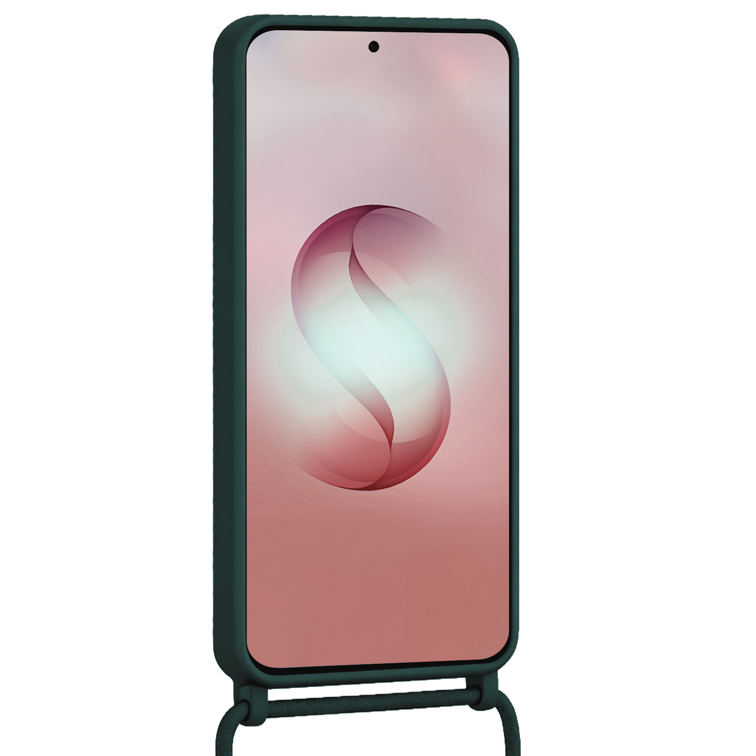 NoXx NoXx Samsung Galaxy S26 Ultra Hoesje Pashouder met Koord - Donkergroen - 2 PACK