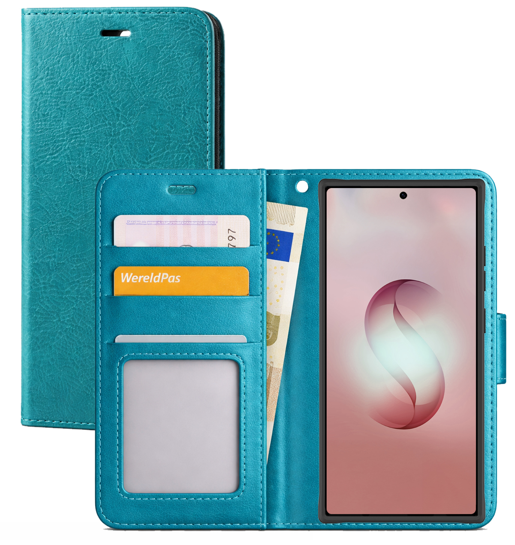 NoXx NoXx Samsung Galaxy S26 Ultra Hoesje Bookcase - Turquoise
