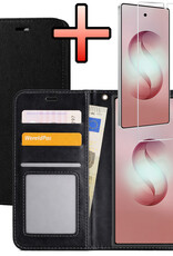 NoXx NoXx Samsung Galaxy S26 Ultra Hoesje Bookcase Met Screenprotector - Zwart