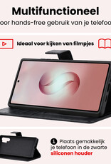 NoXx NoXx Samsung Galaxy S26 Ultra Hoesje Bookcase Met Screenprotector - Zwart