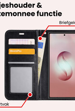 NoXx NoXx Samsung Galaxy S26 Ultra Hoesje Bookcase Met 2x Screenprotector - Zwart