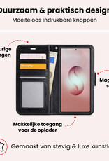 NoXx NoXx Samsung Galaxy S26 Ultra Hoesje Bookcase Met 2x Screenprotector - Zwart